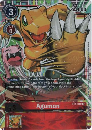 Agumon BT1-010 PROMO-Kantocards