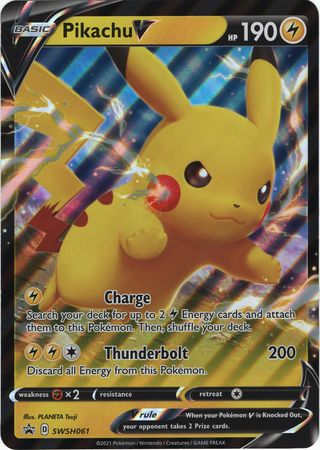 Pikachu V SWSH061-Kantocards