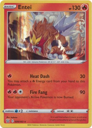 Entei 020/163-Holo-Kantocards