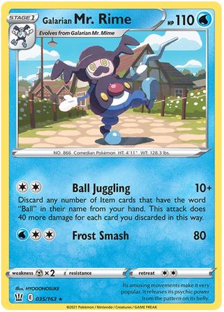 Galarian Mr. Rime 035/163-Kantocards