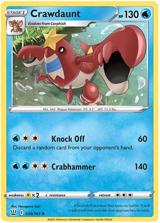 Crawdaunt 039/163-Kantocards
