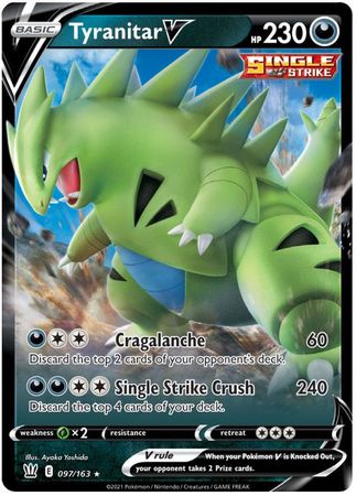Tyranitar V 097/163-Kantocards