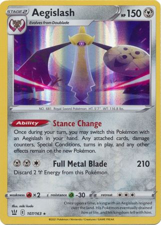 Aegislash 107/163-Holo-Kantocards