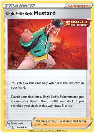 Single Strike Style Mustard 134/163-Kantocards