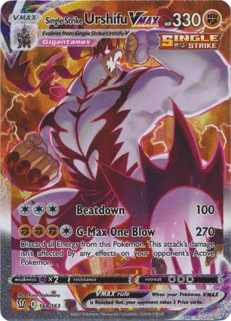 Single Strike Urshifu VMAX 168/163-Kantocards