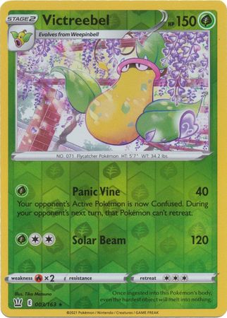 Victreebel 003/163 Reverse Holo-Kantocards