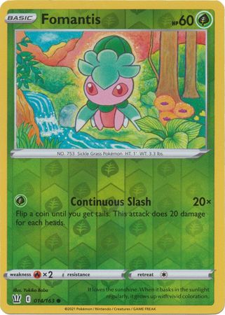 Fomantis 014/163 Reverse Holo-Kantocards