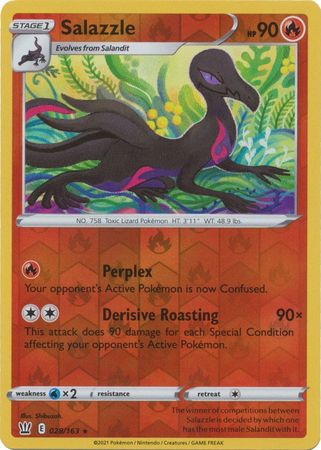 Salazzle 028/163 Reverse Holo-Kantocards