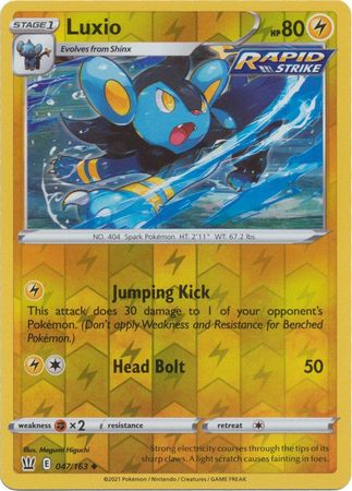 Luxio 047/163 Reverse Holo-Kantocards