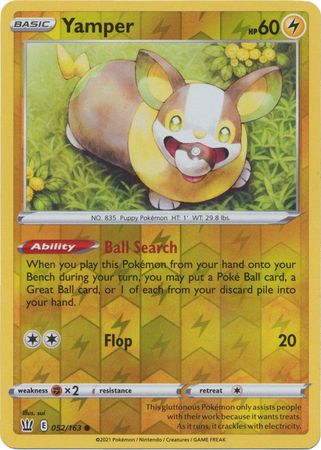 Yamper 052/163 Reverse Holo-Kantocards