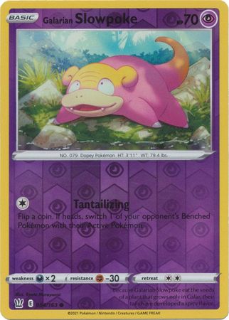 Galarian Slowpoke 054/163 Reverse Holo-Kantocards