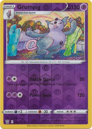 Grumpig 056/163 Reverse Holo-Kantocards