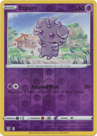 Espurr 060/163 Reverse Holo-Kantocards