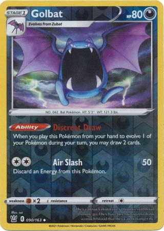 Golbat 090/163 Reverse Holo-Kantocards