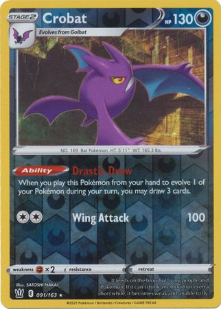 Crobat 091/163 Reverse Holo-Kantocards