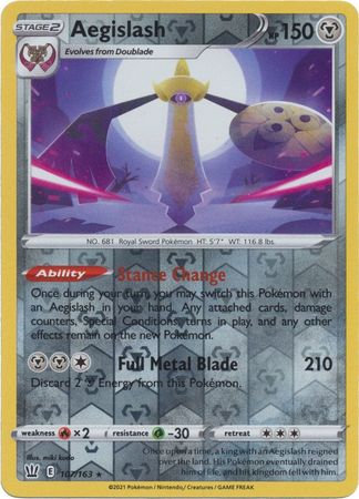 Aegislash 107/163 Reverse Holo-Kantocards