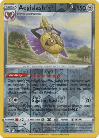 Aegislash 108/163 Reverse Holo-Kantocards