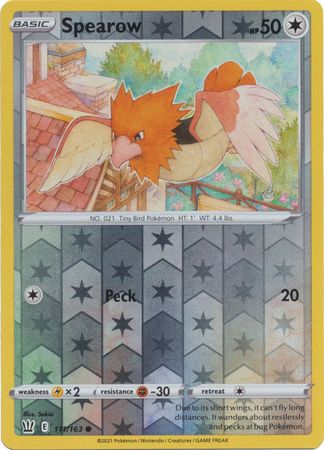 Spearow 111/163 Reverse Holo-Kantocards