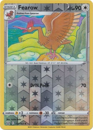 Fearow 112/163 Reverse Holo-Kantocards