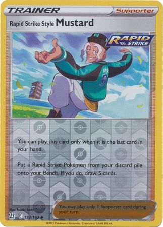 Rapid Strike Style Mustard 132/163 Reverse Holo-Kantocards