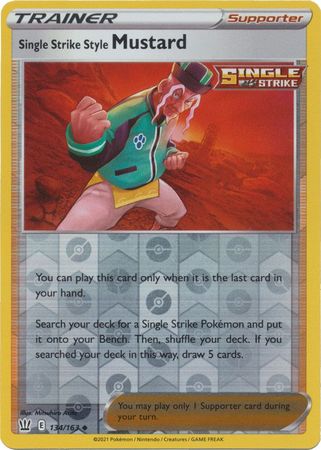 Single Strike Style Mustard 134/163 Reverse Holo-Kantocards