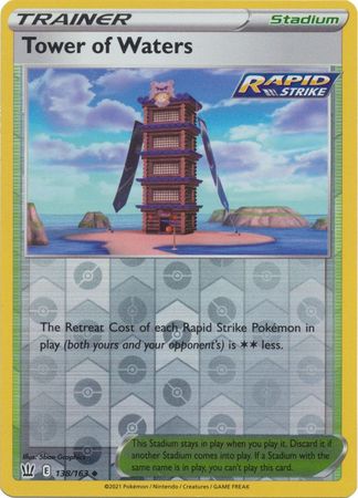 Tower of Waters 138/163 Reverse Holo-Kantocards