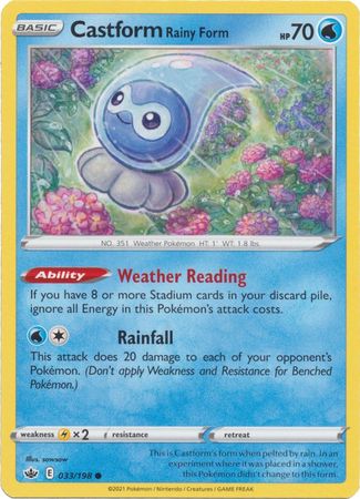 Castform Rainy Form 033/198-Kantocards