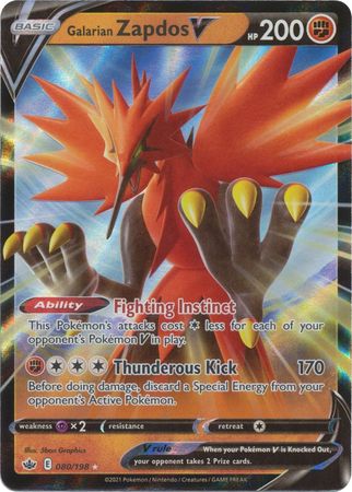 Galarian Zapdos V 080/198-Kantocards