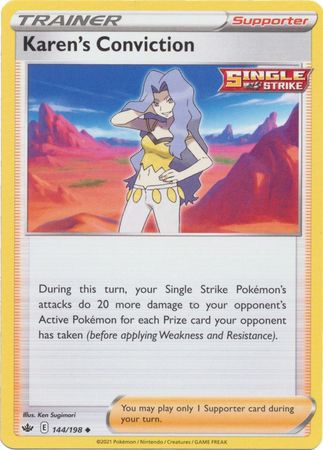 Karen's Conviction 144/198-Kantocards