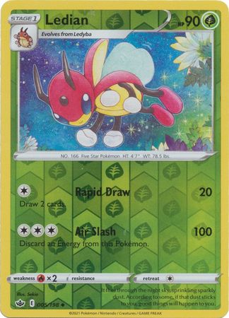 Ledian 005/198 Reverse Holo-Kantocards