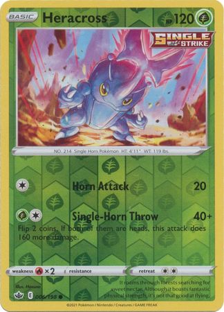 Heracross 006/198 Reverse Holo-Kantocards