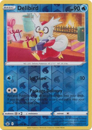 Delibird 032/198 Reverse Holo-Kantocards