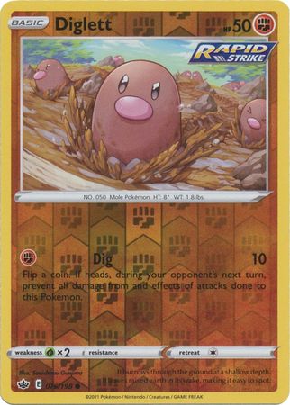 Diglett 076/198 Reverse Holo-Kantocards