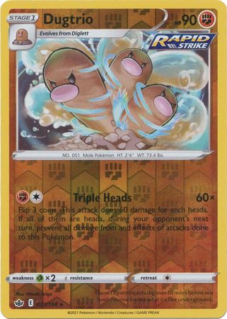 Dugtrio 077/198 Reverse Holo-Kantocards