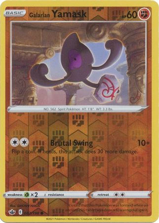 Galarian Yamask 082/198 Reverse Holo-Kantocards