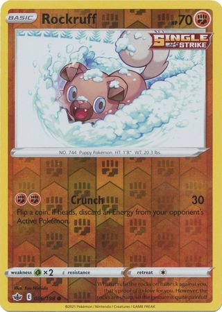 Rockruff 086/198 Reverse Holo-Kantocards