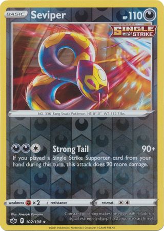 Seviper 102/198 Reverse Holo-Kantocards