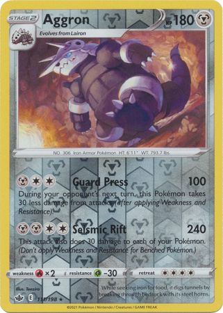 Aggron 111/198 Reverse Holo-Kantocards