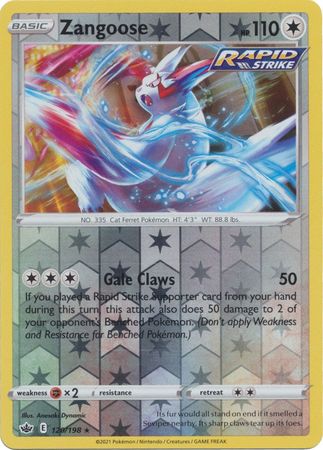 Zangoose 120/198 Reverse Holo-Kantocards