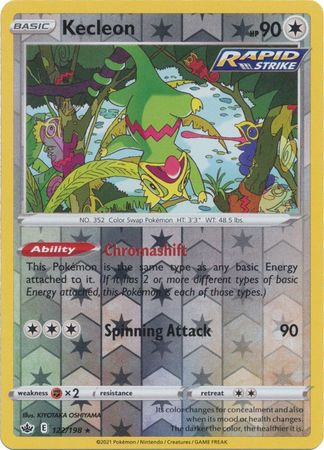 Kecleon 122/198 Reverse Holo-Kantocards