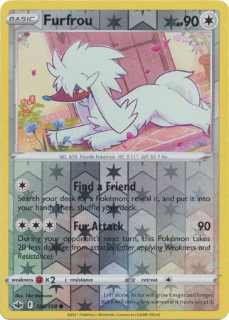 Furfrou 126/198 Reverse Holo-Kantocards