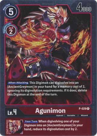 Agunimon P-029 Holo-Kantocards