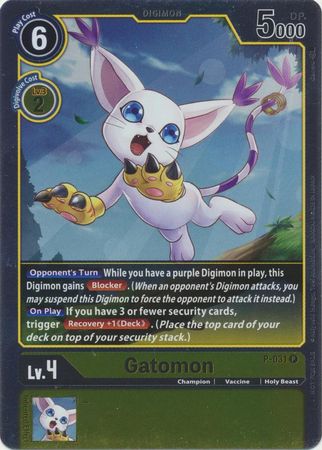 Gatomon P-031 Holo-Kantocards