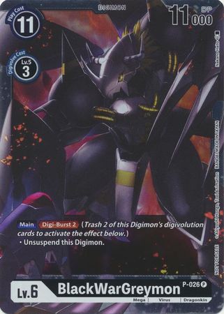 BlackWarGreymon (PROMO) P-026-Kantocards