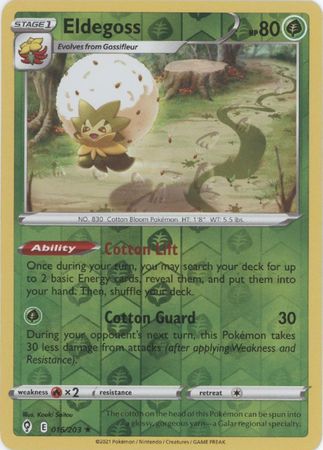 Eldegoss 016/203 Reverse Holo-Kantocards