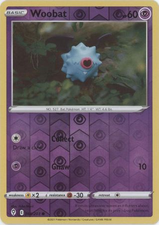 Woobat 068/203 Reverse Holo-Kantocards