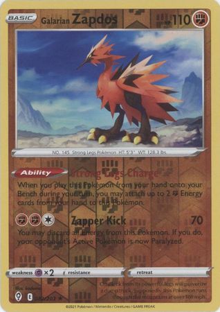 Galarian Zapdos 082/203 Reverse Holo-Kantocards