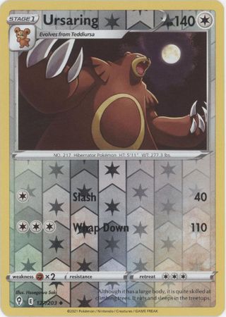 Ursaring 127/203 Reverse Holo-Kantocards