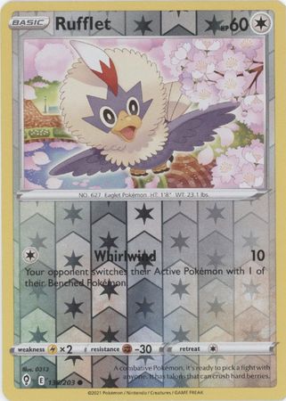 Rufflet 136/203 Reverse Holo-Kantocards