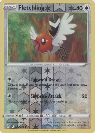 Fletchling 138/203 Reverse Holo-Kantocards